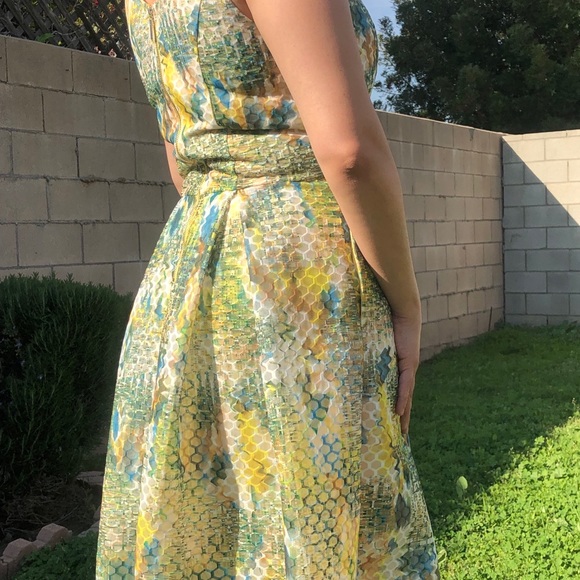 New York and Company Mesh Flare Dress - 10 Tall - Picture 7 of 7